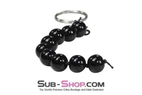 0351DL      Mini Black Anal Beads