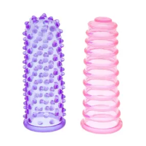 3.25-inch 2-piece Multi-colour Stretchy Clit-stim Set