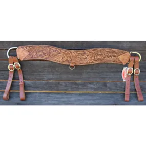 8076 Showman ® Floral tooled leather tripping collar