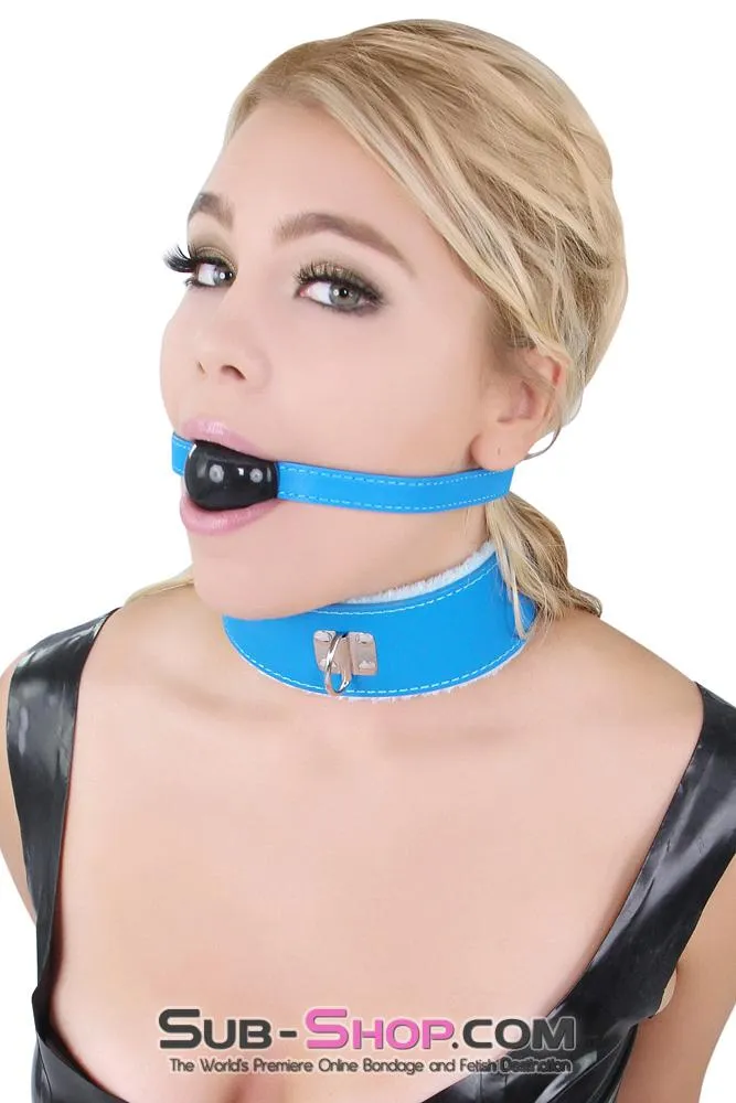 8845MQ      Tantric Blue Strap Beginner Rubber Ball Gag - MEGA Deal