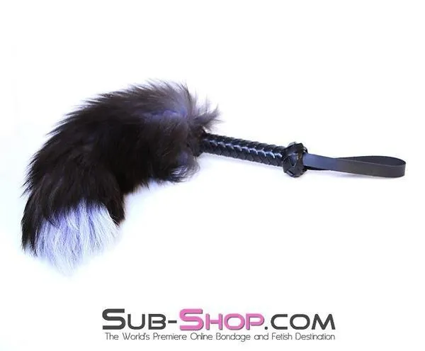 9035DL      Tickle Me Pink 19” Fox Tail Bondage Tickler Sensation Wand - LAST CHANCE - Final Closeout!