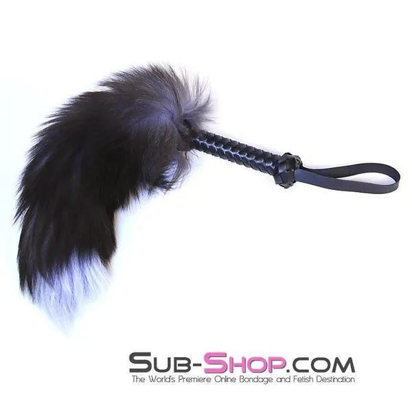 9035DL      Tickle Me Pink 19” Fox Tail Bondage Tickler Sensation Wand - LAST CHANCE - Final Closeout!