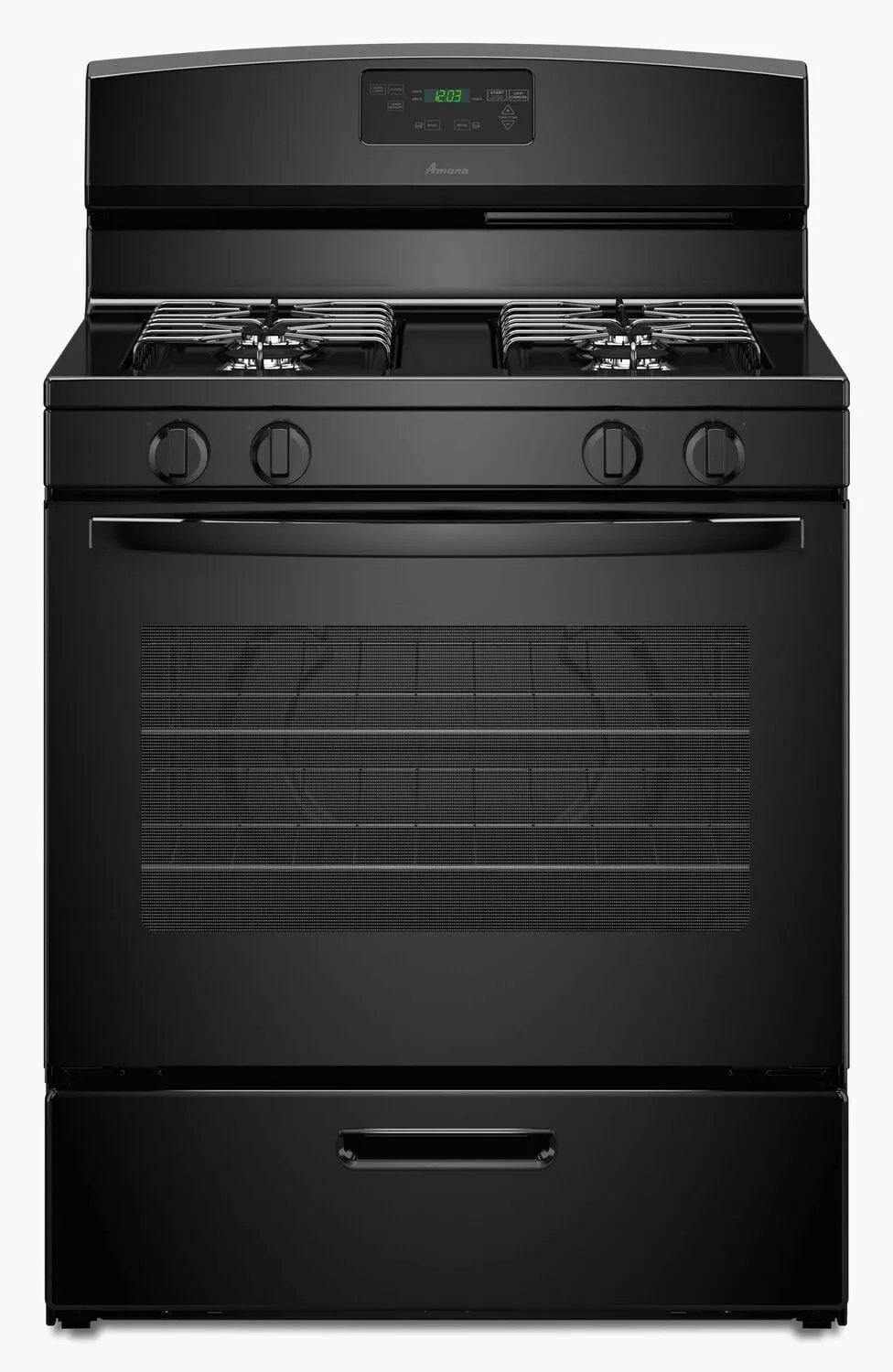 Amana AGR5330BAB 30-Inch Gas Range With Easy Touch Electronic Controls - Black