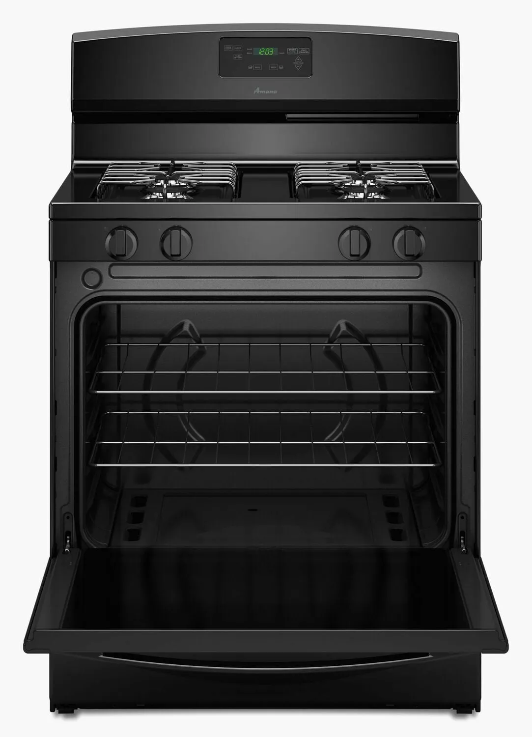 Amana AGR5330BAB 30-Inch Gas Range With Easy Touch Electronic Controls - Black