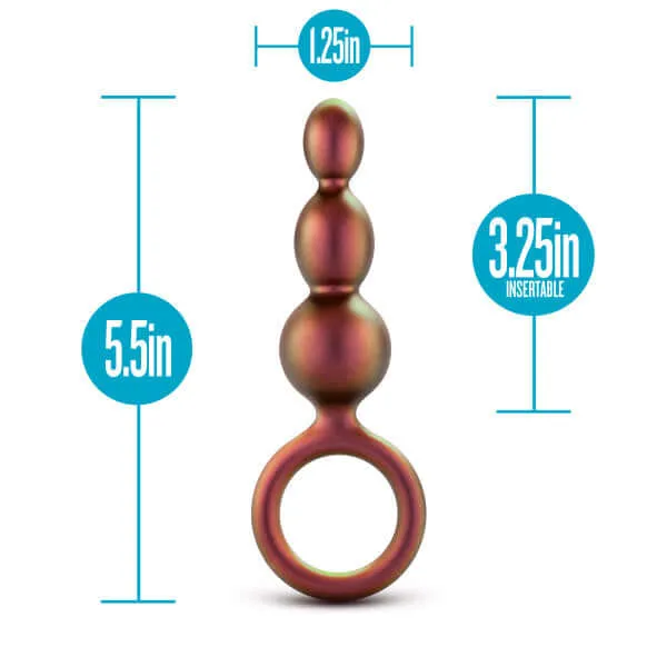 Anal Adventures Matrix Beaded Loop Plug Copper