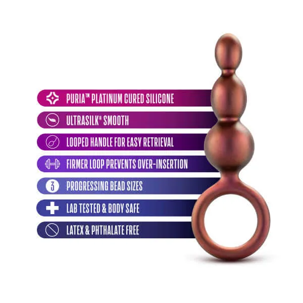 Anal Adventures Matrix Beaded Loop Plug Copper