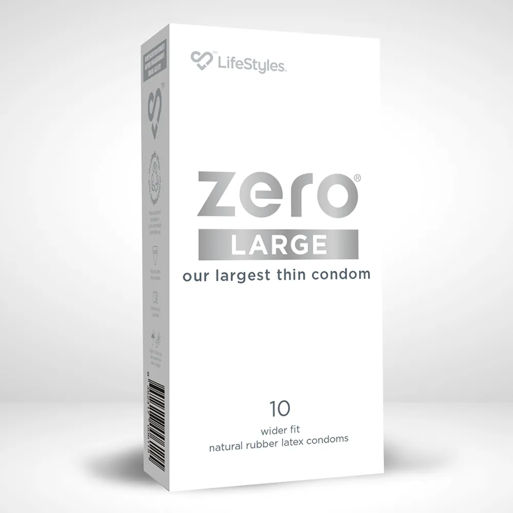 Ansell LifeStyles Zero Large Uber-Thin Latex Condoms