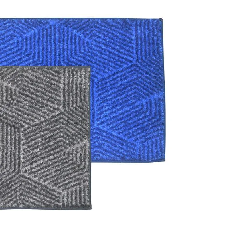 Balzena  Anti Slip Bathmat (Grey & Blue) - Set Of Two