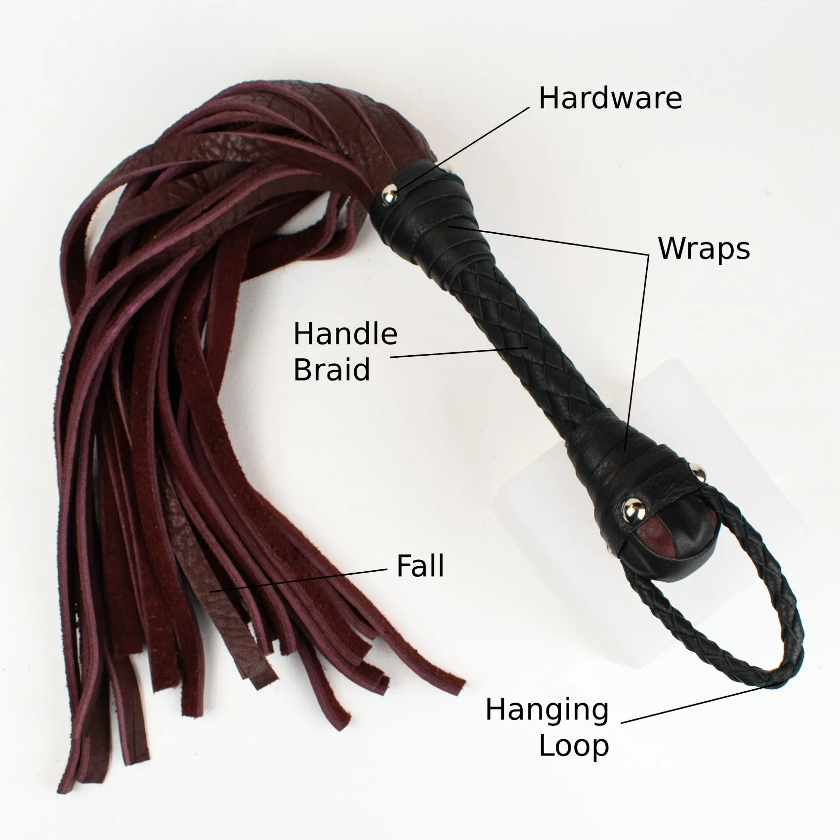 Bison Hide Flogger - Leather Flogger - Custom to order