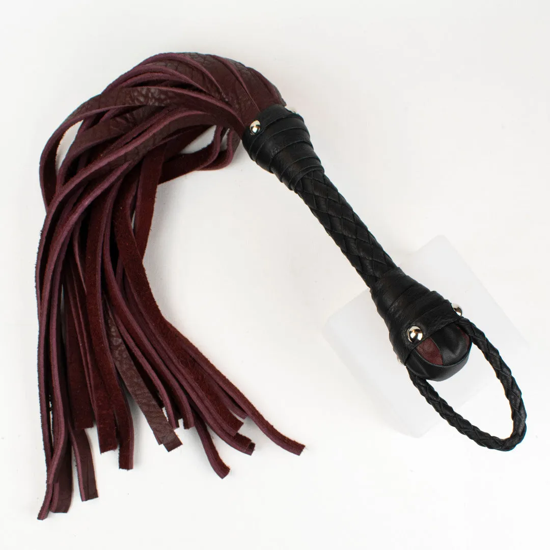 Bison Hide Flogger - Leather Flogger - Custom to order