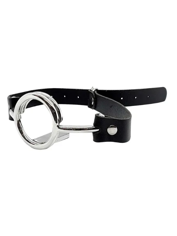 Black Label Ring Gag w Tongue Depressor