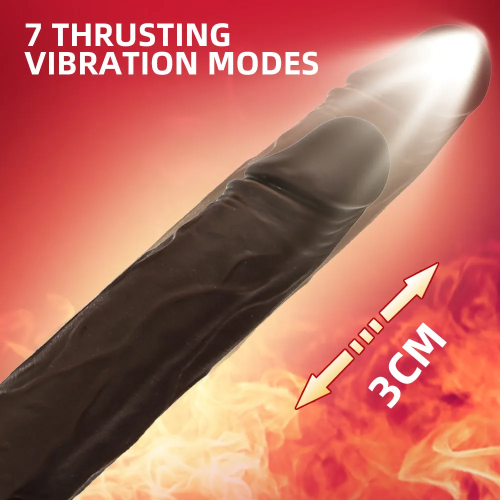 Black Mamba Thrusting and vibrating dildo