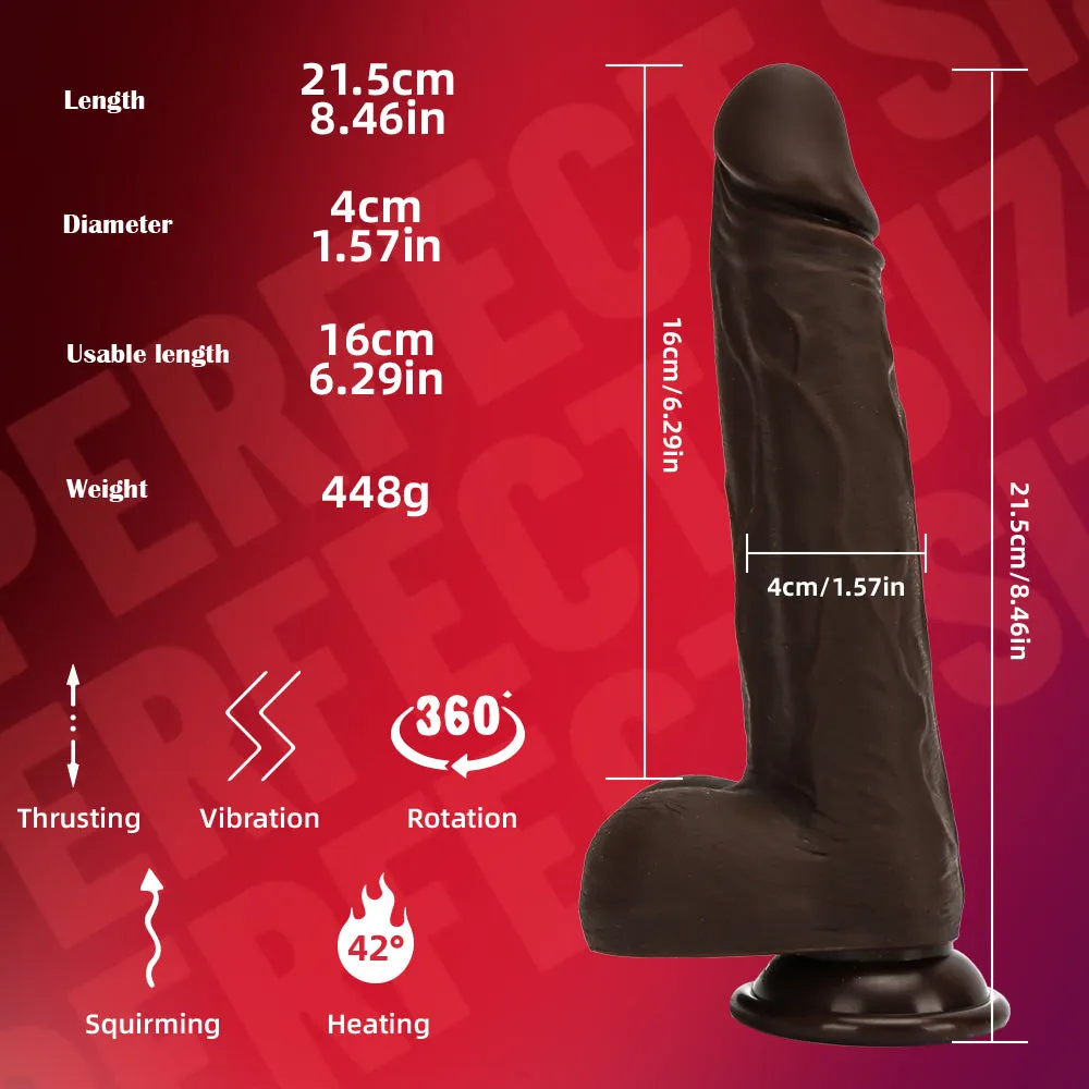 Black Mamba Thrusting and vibrating dildo