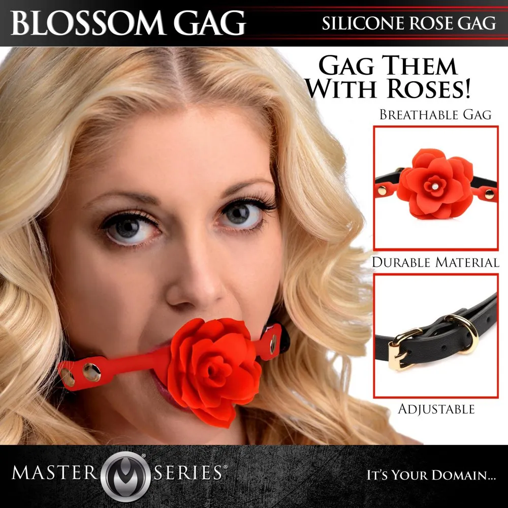 Blossom Gag Silicone Rose Gag