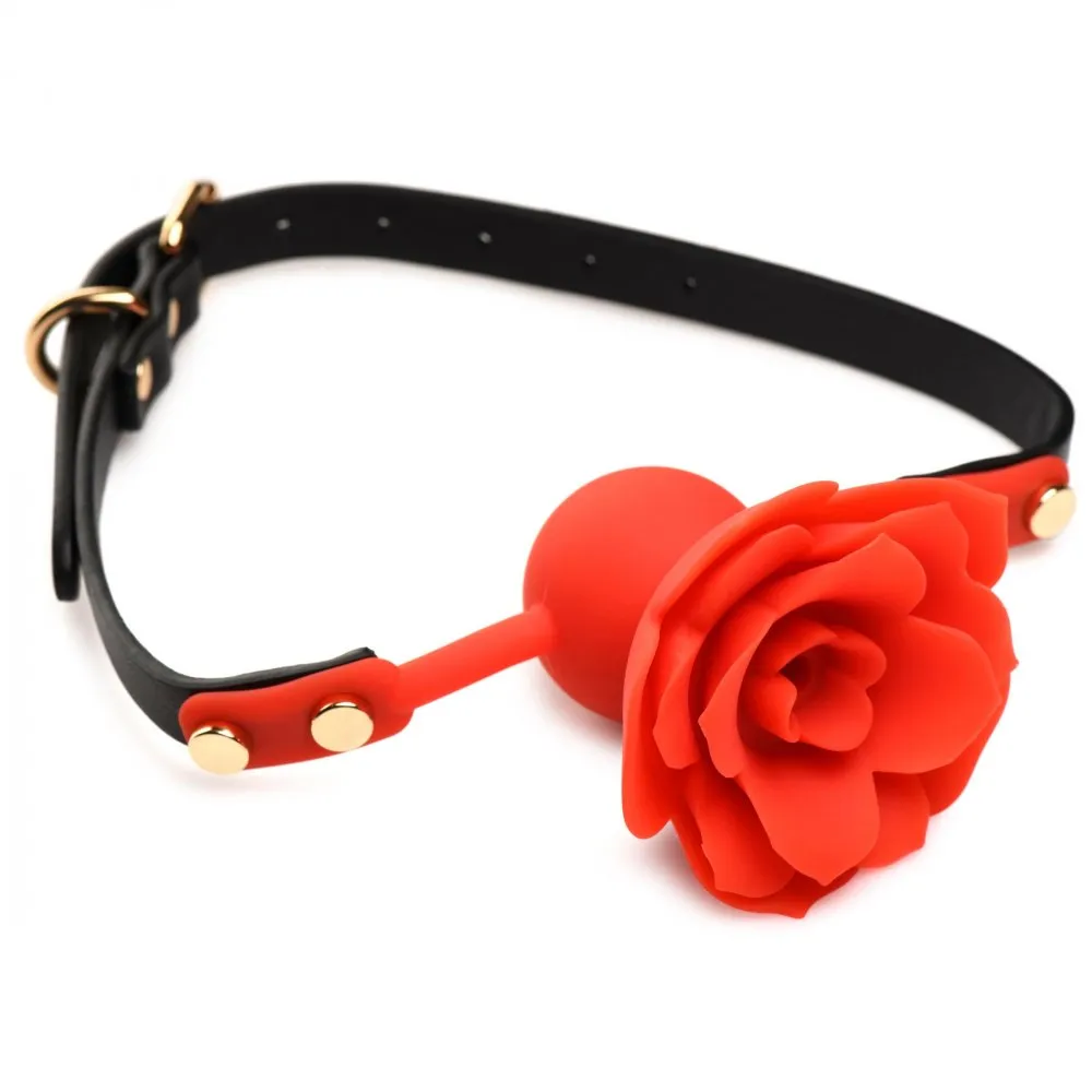 Blossom Gag Silicone Rose Gag