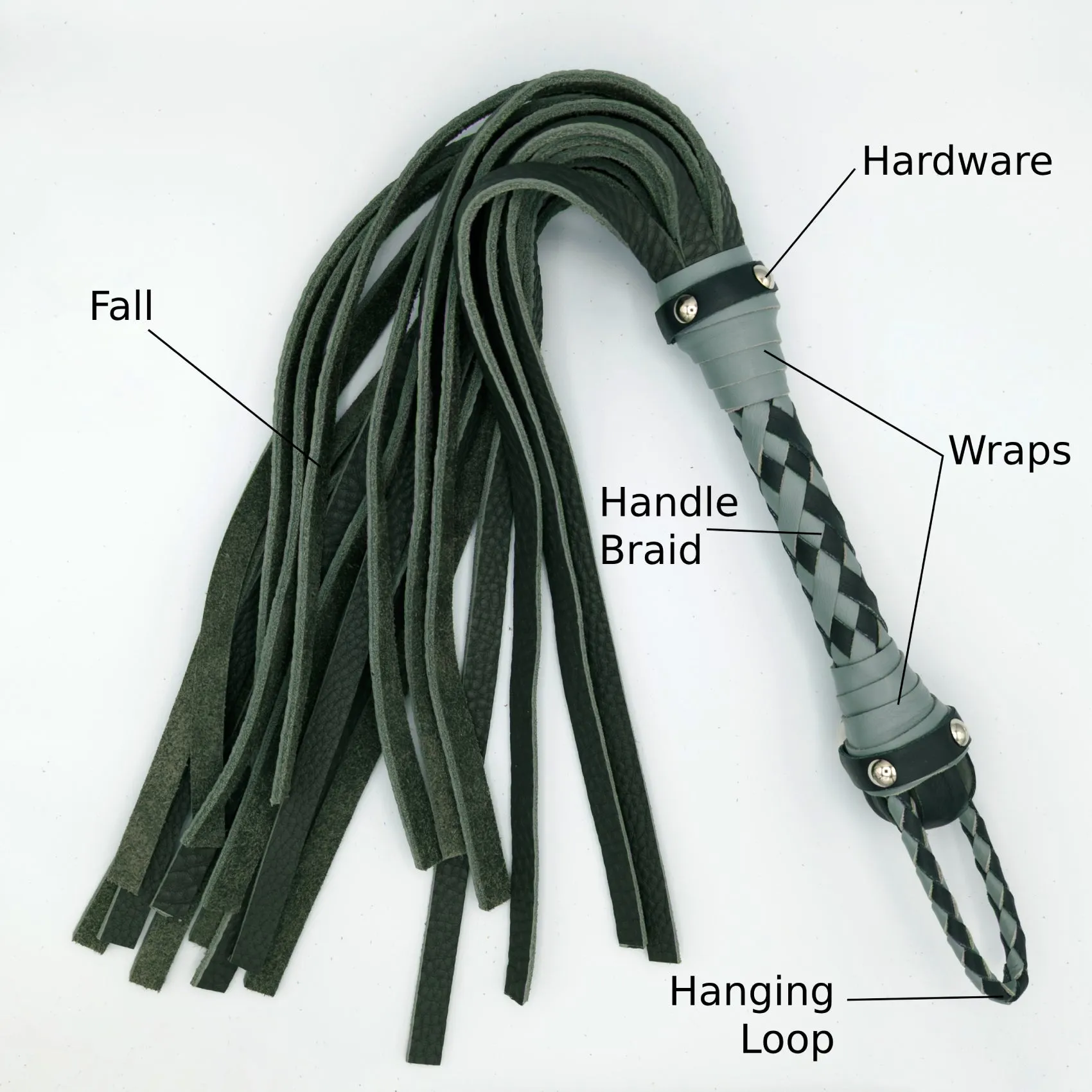 Bullhide Flogger - Leather Flogger - Custom to order