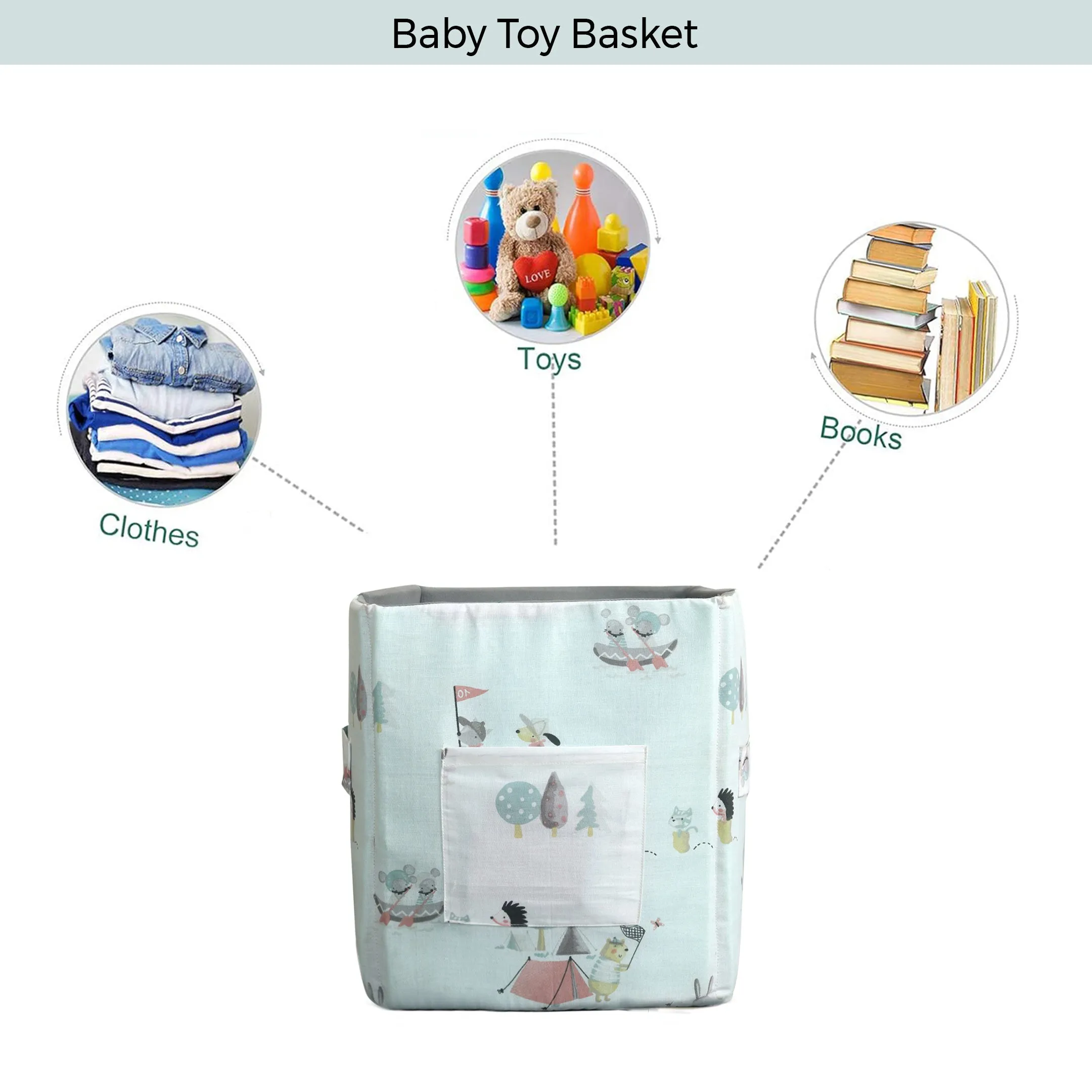 Camping Animals Baby Toy Basket