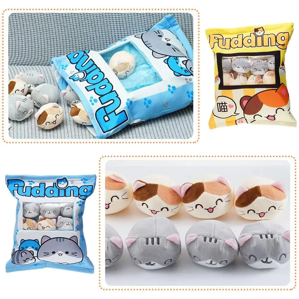 Cat Pudding Snack Pillow