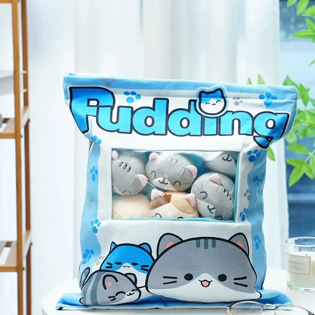 Cat Pudding Snack Pillow