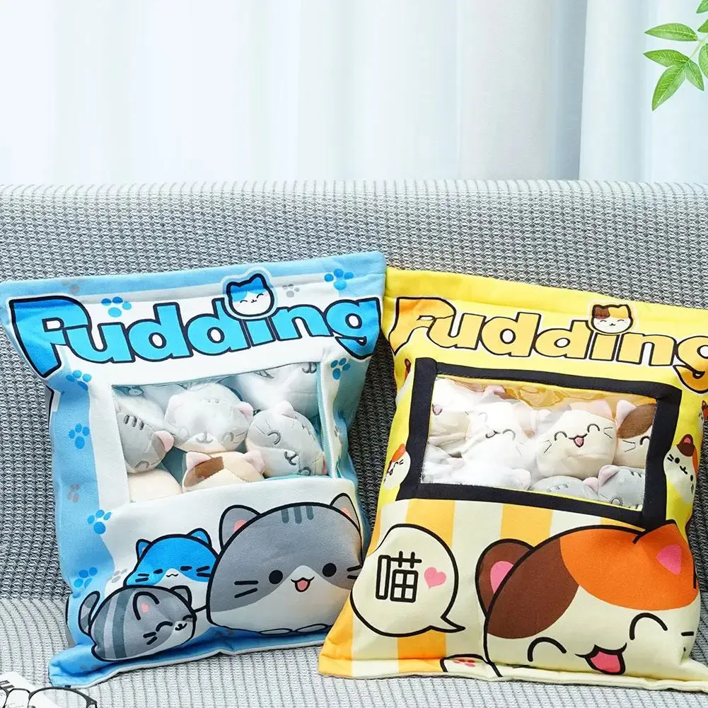 Cat Pudding Snack Pillow