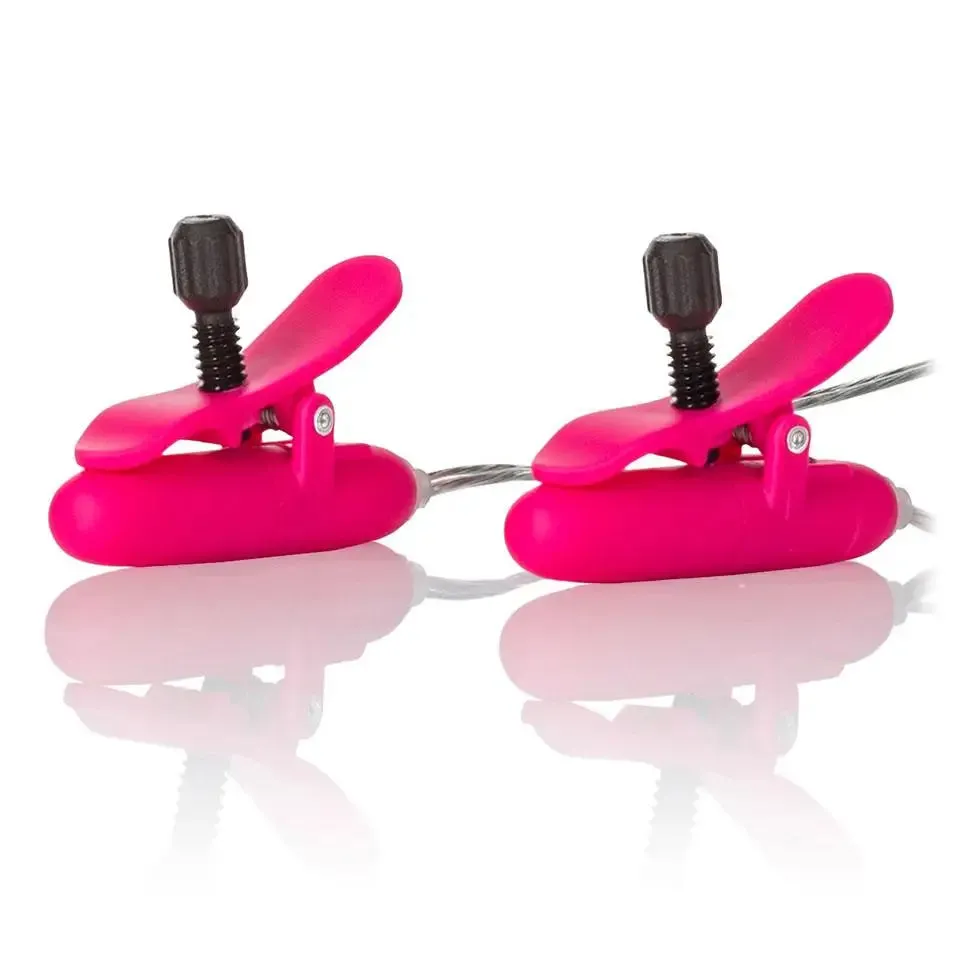 Colt Pink Heated Vibrating Nipple Stimulators with Remote Control