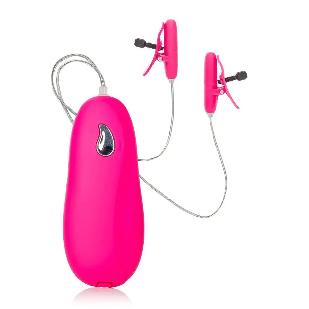 Colt Pink Heated Vibrating Nipple Stimulators with Remote Control