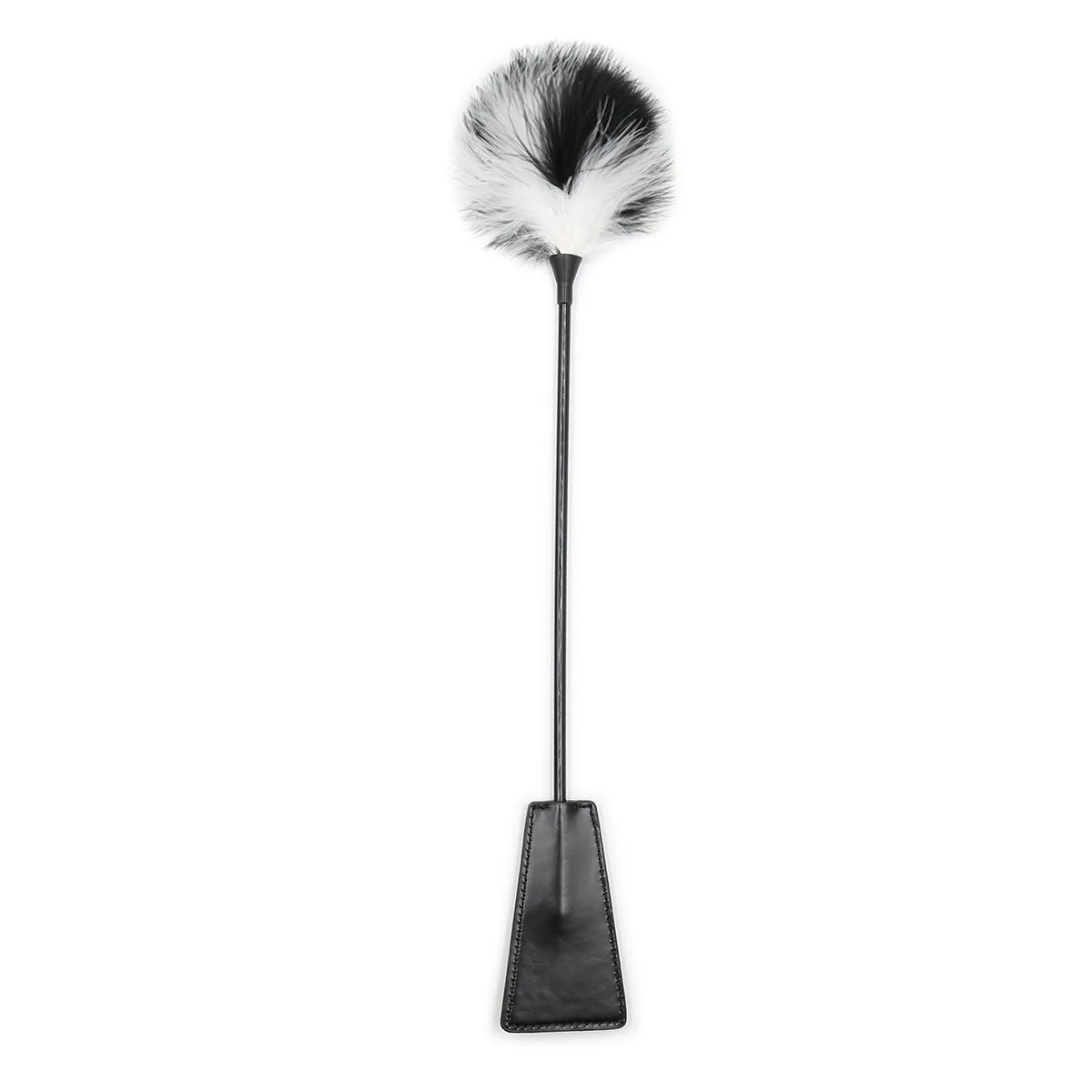 Come Closer Fantasy Feather Crop 2 In 1 | Black and White | Fetish