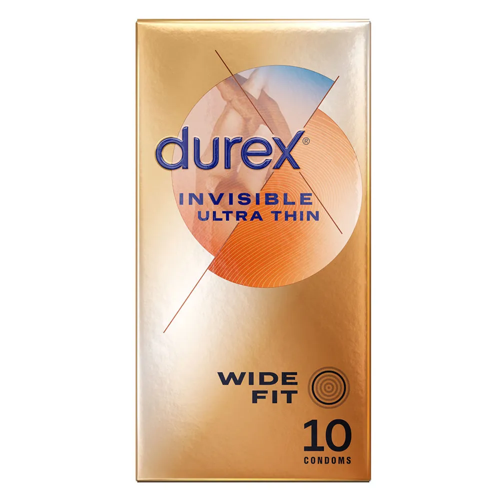 Durex Invisible Ultra-Thin Wide-Fit Condoms