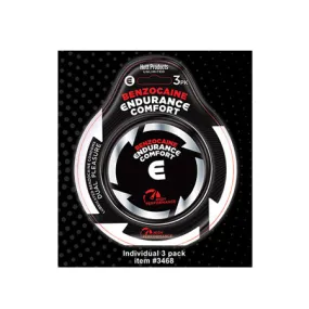 Endurance Comfort - Benzocaine Condoms - 3 Pk