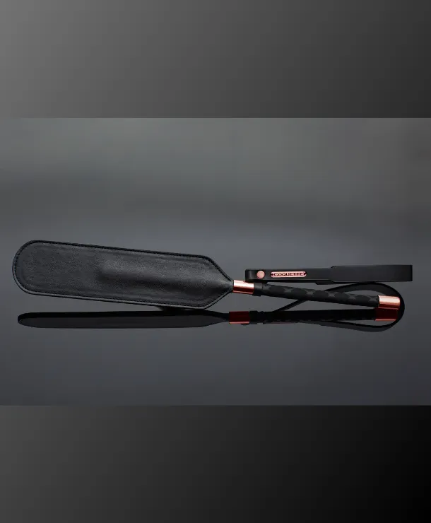 Fiery Elegance Vegan Paddle in Black & Rose Gold