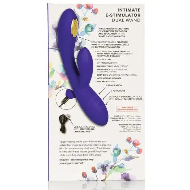 Impulse Intimate E-stimulator Dual Wand - Purple