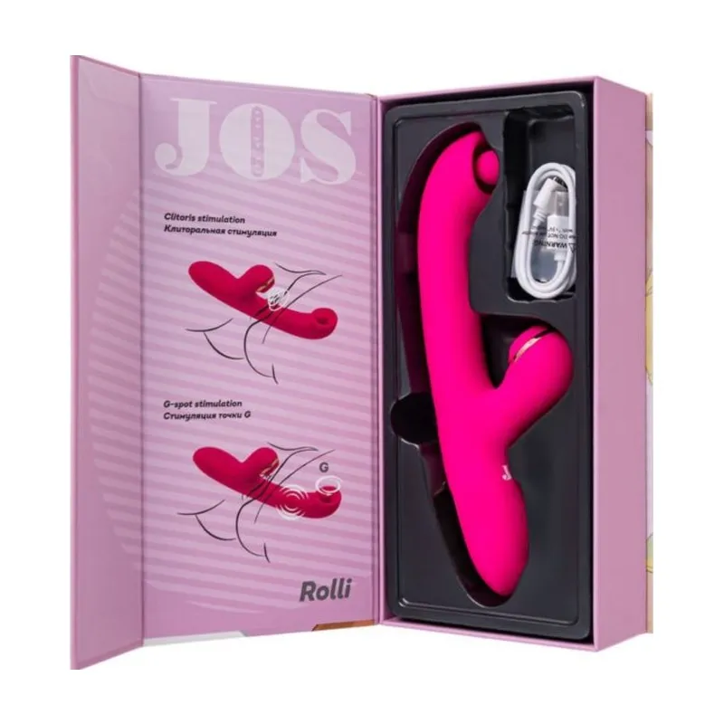 JOS Rolli Stimulating Ball Vibrator with Vaccuum Clitoral Stimulator