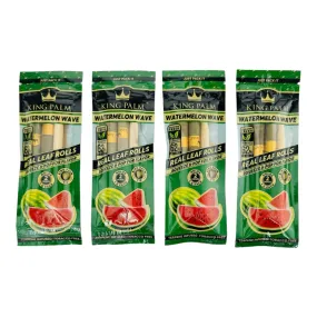 King Palm Watermelon Wave 2ct Mini Size - 4 Packs