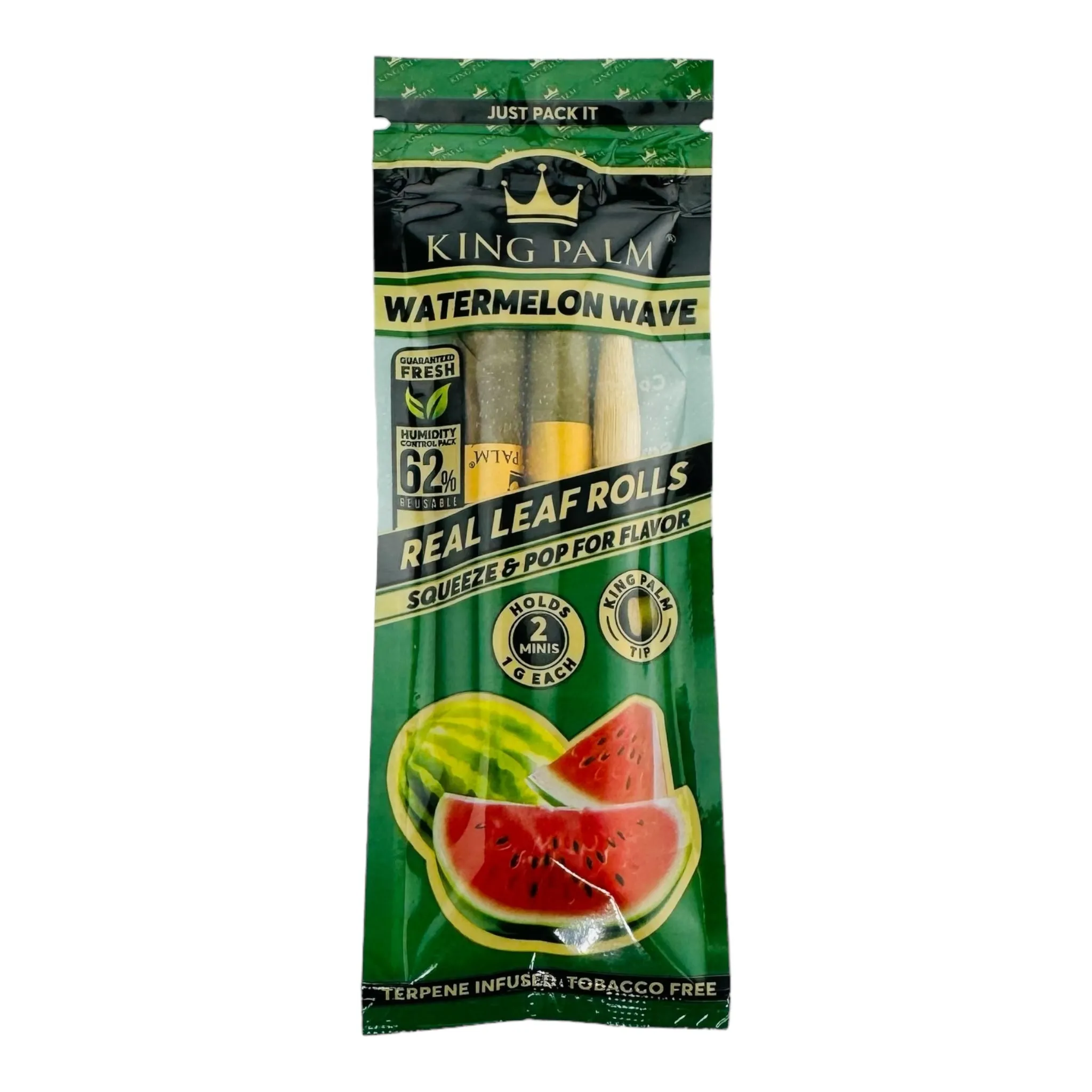 King Palm Watermelon Wave 2ct Mini Size - 4 Packs