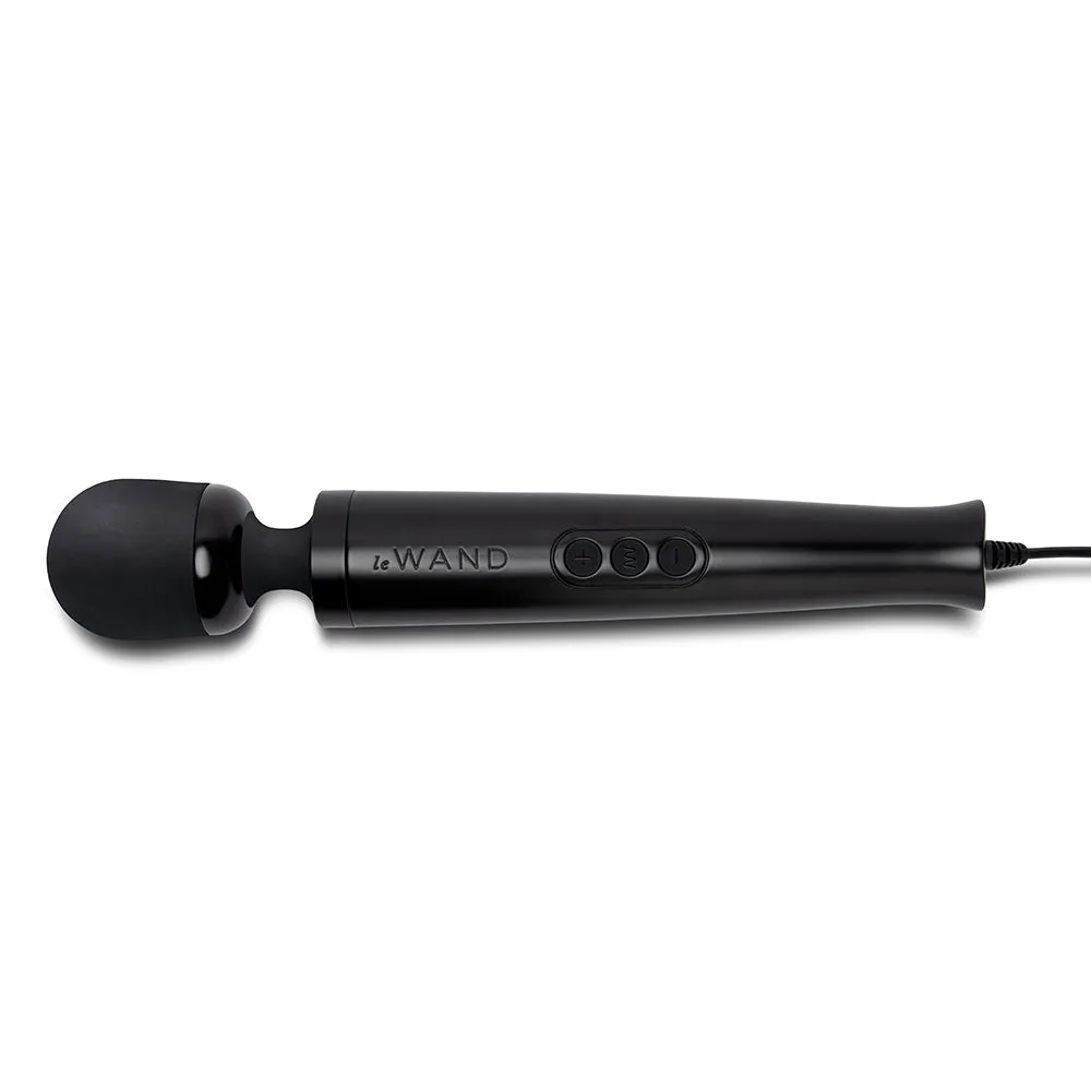 Le Wand Die Cast Plug-In Massager Black