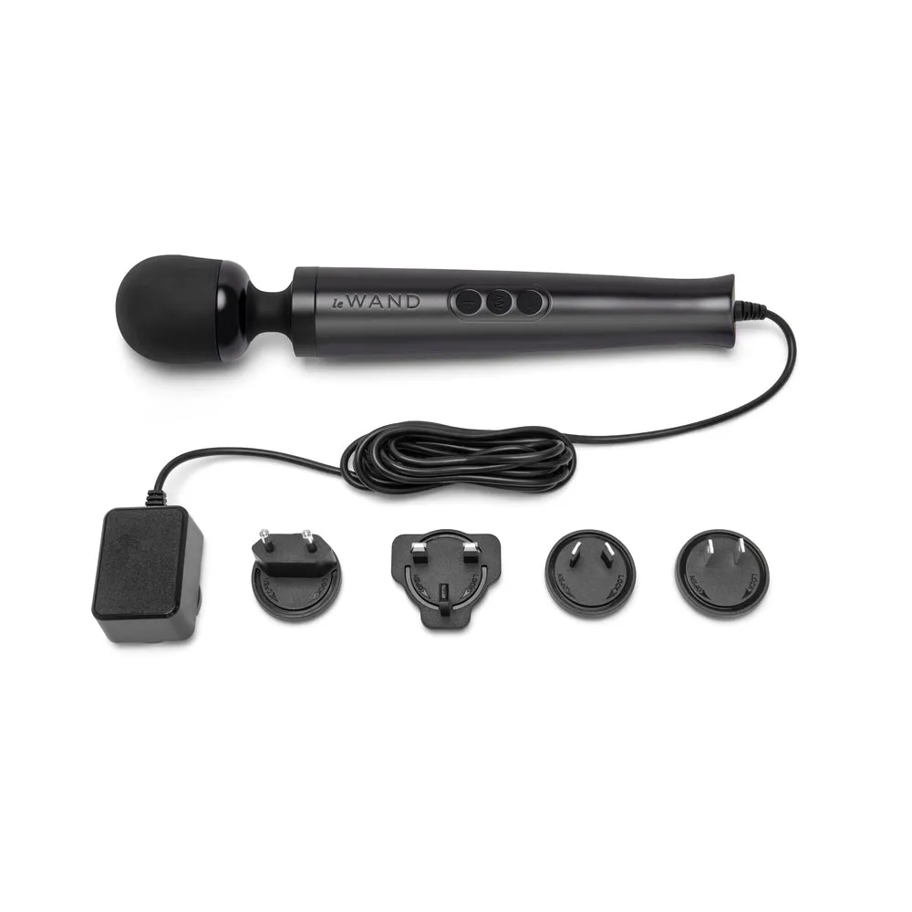 Le Wand Die Cast Plug-In Massager Black