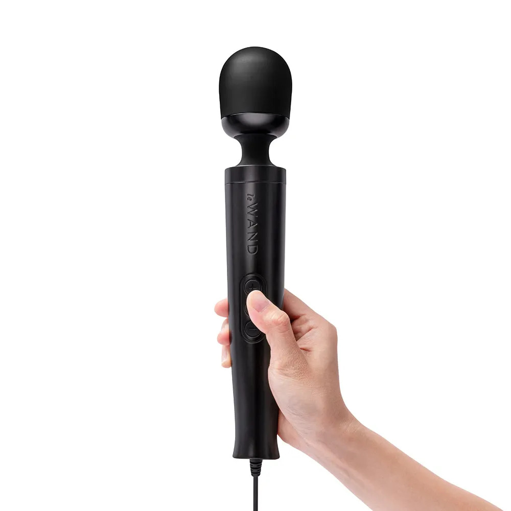 Le Wand Die Cast Plug-In Massager Black