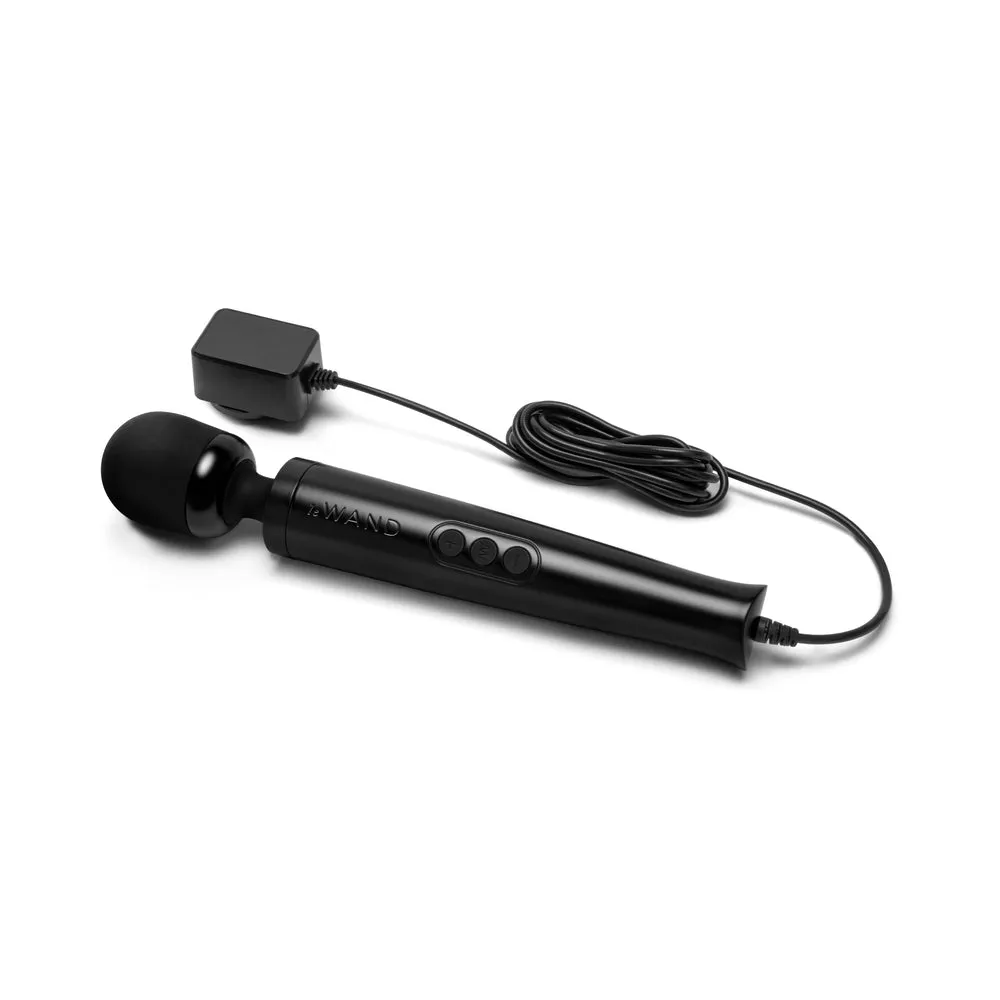 Le Wand Die Cast Plug-In Massager Black