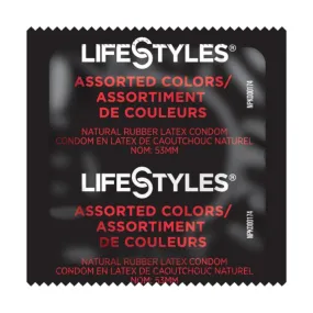 LifeStyles Assorted Colors Lubricated Condoms