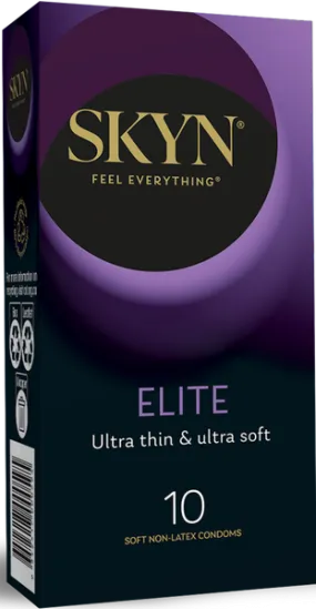 Lifestyles Skyn Elite Straight Shape Smooth Surface Condoms 53mm - Pack of 10