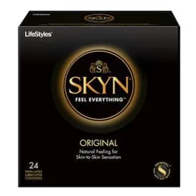 Lifestyles SKYN Original Polyisoprene Condoms, 24 Count