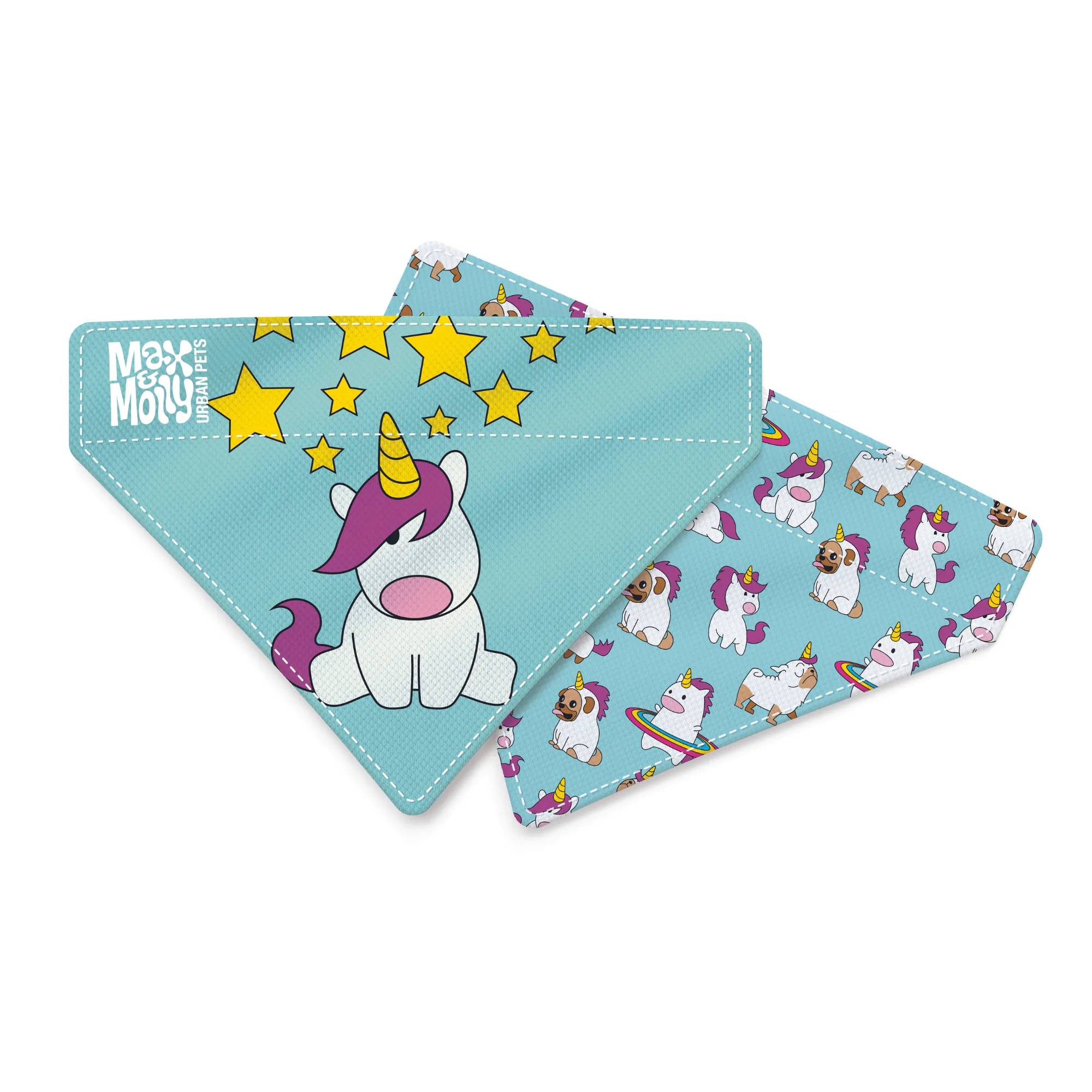 Max & Molly Bandana Unicorn For Cats & Dogs Large