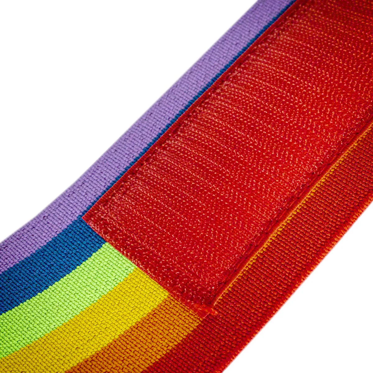 Medium Wrist Wraps, Rainbow, IPF Approved – 60cm