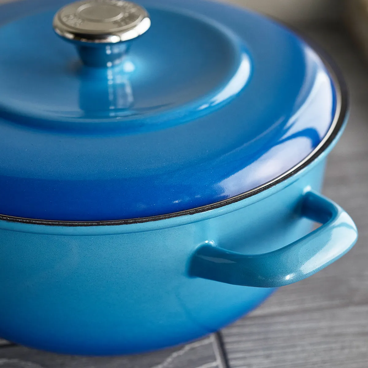 Merten & Storck Enameled Iron 1873 Dutch Oven, 5.3-Quart | Azure Blue