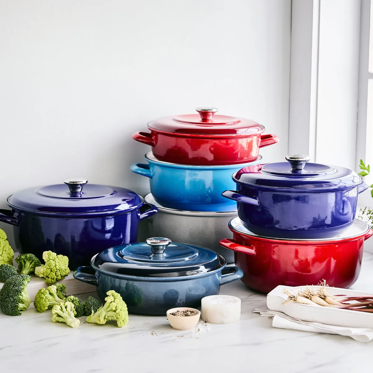 Merten & Storck Enameled Iron 1873 Dutch Oven, 5.3-Quart | Azure Blue