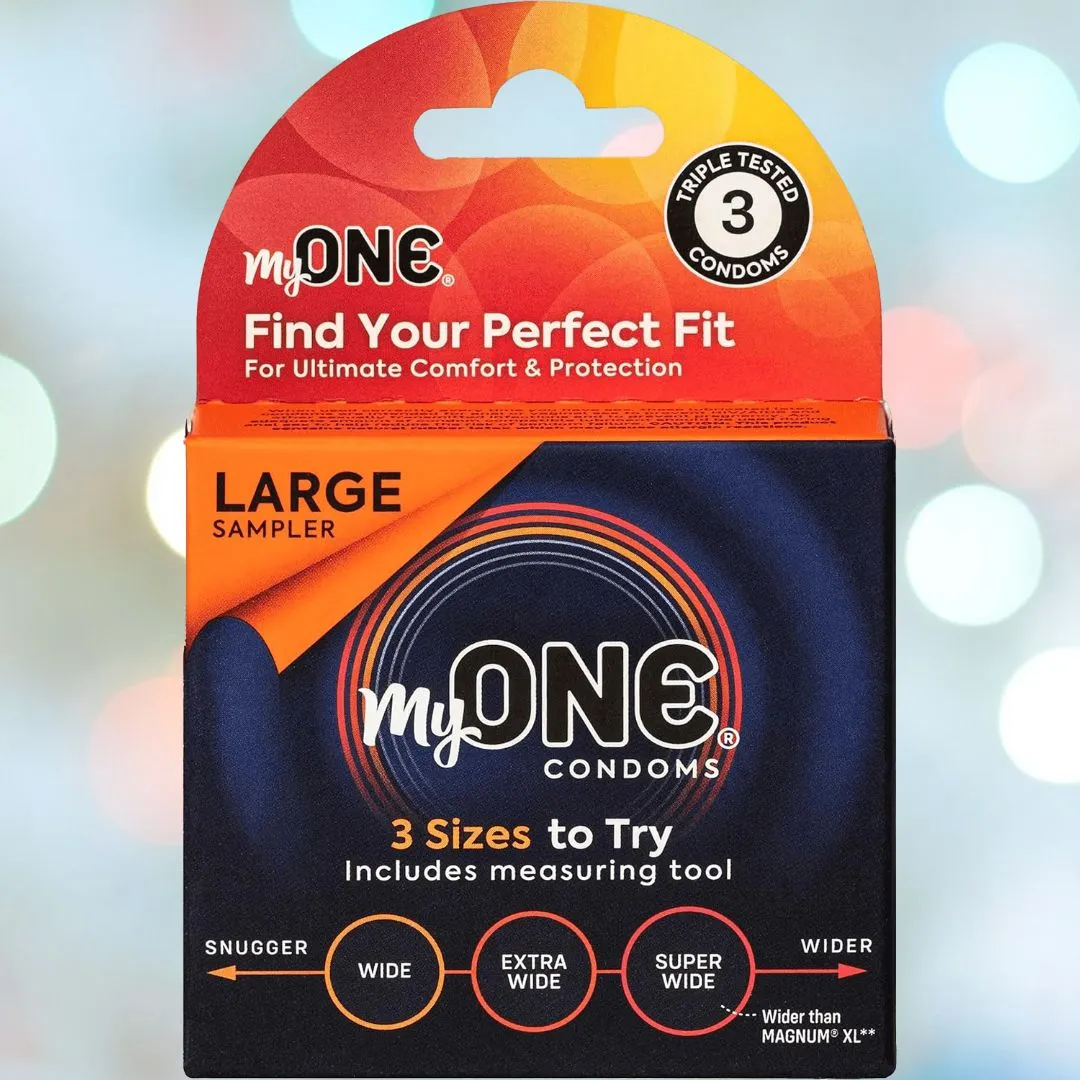 myONE "Large" Condom Sampler (With FitKit Measuring Tool)