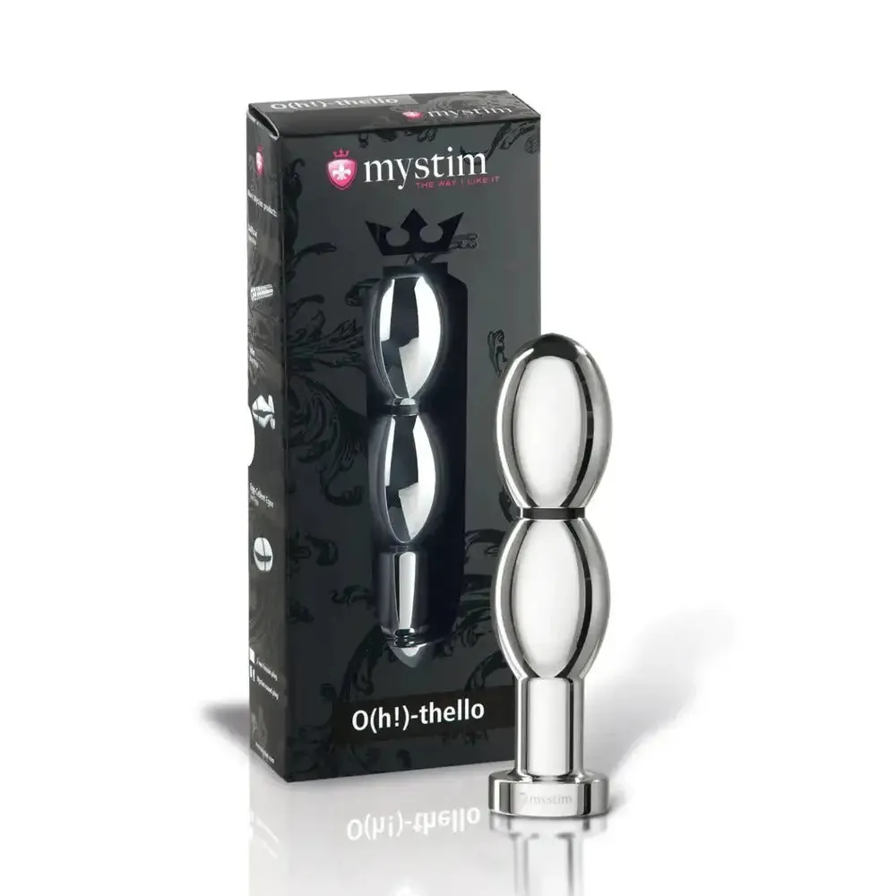 Mystim 5.3-inch Silver Estim Aluminium Vibrating Large Dildo