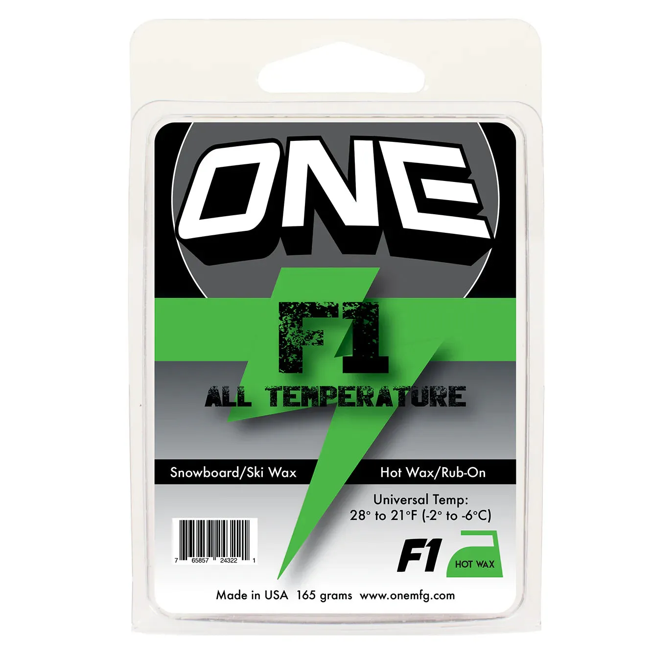 Oneball F1 Rub-On All Temp Wax 165G 2025