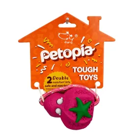 Petopia Tough Reef Octopus with Rope Large Rubber Dog Toy Assorted Colours^^^