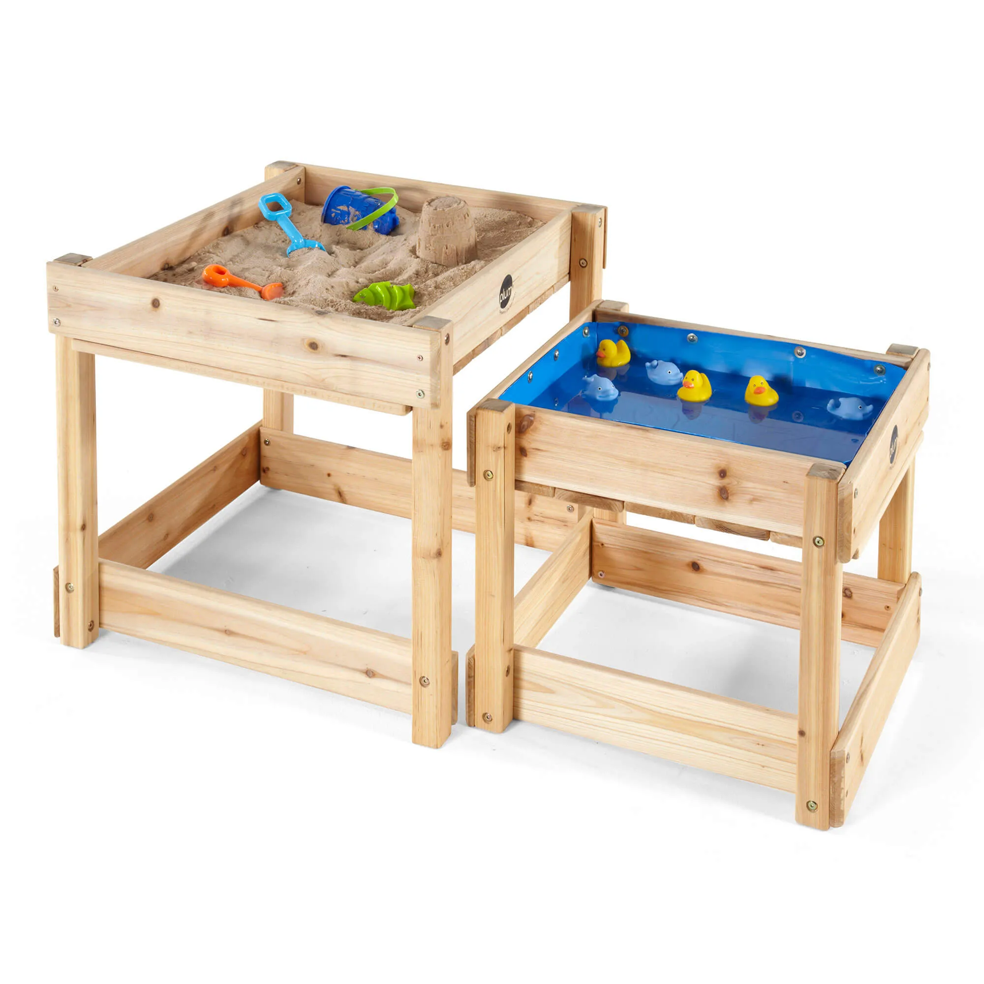 Plum Sandy Bay Wooden Sand & Water Tables | Versatile Outdoor Playset for Kids